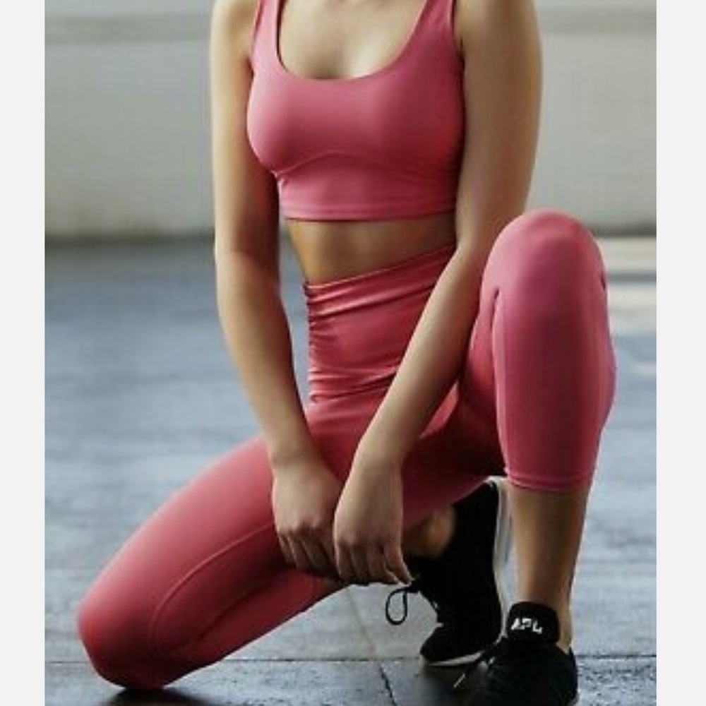 FREE PEOPLE Movement ‘Breathe Easy’ — Legging, Size S, Raspberry